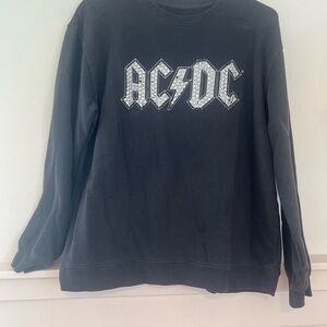 Vinyl Icons Black Graphic Sweatshirt